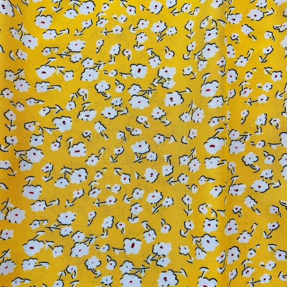 NWOT Boho Flowy Maxi Dress 3XL – Yellow Floral Ruffle Summer Chic - Picture 4 of 5